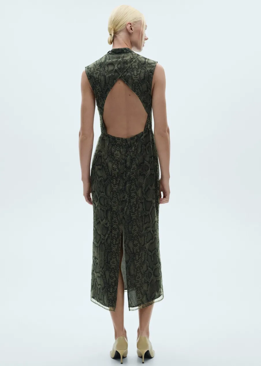 MANGO Sukienki I Kombinezony*Sukienka z organzy z odkrytymi plecami