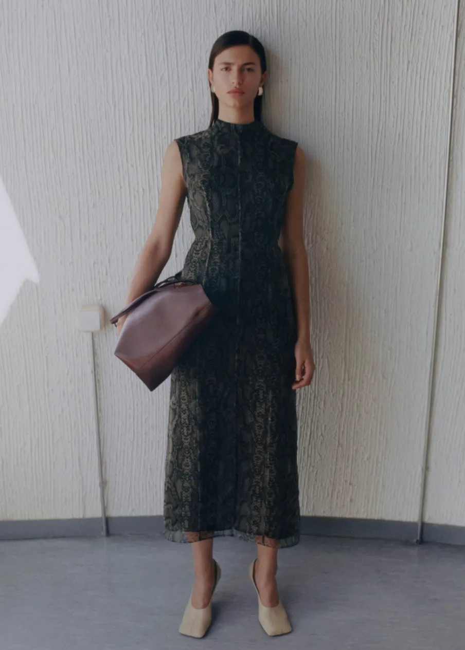 MANGO Sukienki I Kombinezony*Sukienka z organzy z odkrytymi plecami