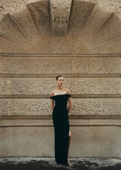 MANGO Sukienki I Kombinezony*Sukienka z tiulu z odkrytymi ramionami