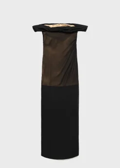 MANGO Sukienki I Kombinezony*Sukienka z tiulu z odkrytymi ramionami