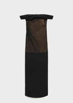 MANGO Sukienki I Kombinezony*Sukienka z tiulu z odkrytymi ramionami