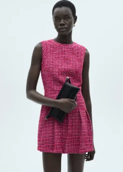 MANGO Sukienki I Kombinezony*Sukienka z tweedu o rozszerzanym kroju