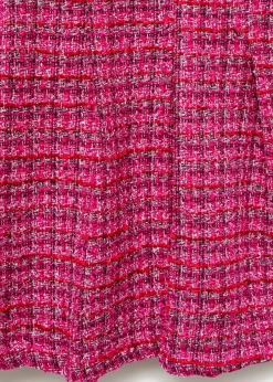 MANGO Sukienki I Kombinezony*Sukienka z tweedu o rozszerzanym kroju