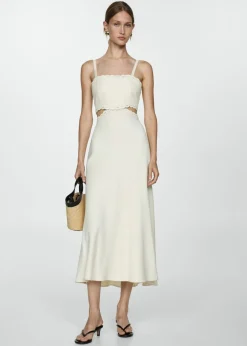 MANGO Sukienki I Kombinezony*Sukienka z wycięciami i mereżką