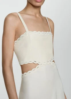 MANGO Sukienki I Kombinezony*Sukienka z wycięciami i mereżką