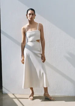 MANGO Sukienki I Kombinezony*Sukienka z wycięciami i mereżką