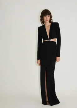 MANGO Sukienki I Kombinezony*Sukienka z wycięciami po bokach i metalowym elementem