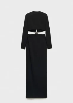 MANGO Sukienki I Kombinezony*Sukienka z wycięciami po bokach i metalowym elementem