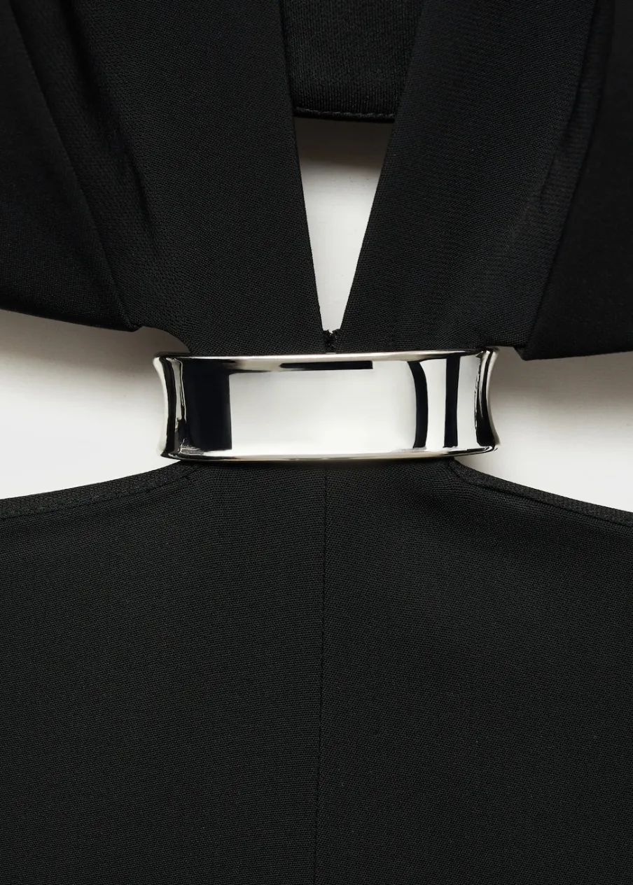 MANGO Sukienki I Kombinezony*Sukienka z wycięciami po bokach i metalowym elementem