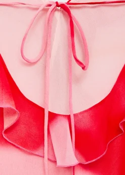 MANGO Sukienki I Kombinezony*Sukienka z wyciętymi ramionami i falbankami