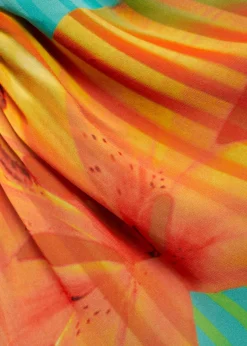 MANGO Sukienki I Kombinezony*Sukienka z wywijanym dekoltem i nadrukiem