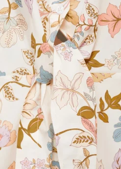 MANGO Sukienki I Kombinezony*Sukienka z węzłem i nadrukiem w kwiaty