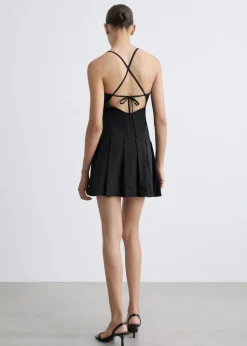 MANGO Sukienki I Kombinezony*Sukienka z zakładkami i kopertowymi plecami