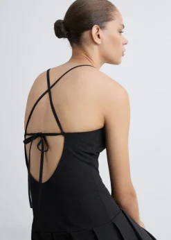 MANGO Sukienki I Kombinezony*Sukienka z zakładkami i kopertowymi plecami