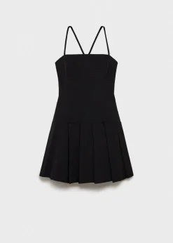 MANGO Sukienki I Kombinezony*Sukienka z zakładkami i kopertowymi plecami