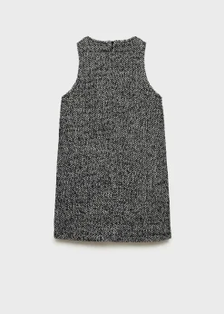 Dzieci MANGO Sukienki I Kombinezony*Sukienka ze ściegiem w jodełkę