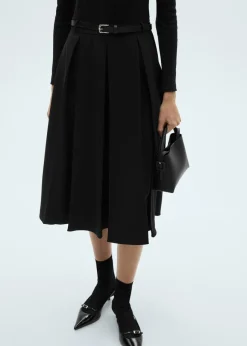 MANGO Sukienki I Kombinezony*Sukienka ze spódnicą z zakładkami i paskiem