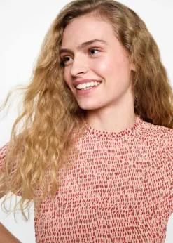 MANGO Sukienki I Kombinezony*Sukienka ze wzorem i marszczeniem