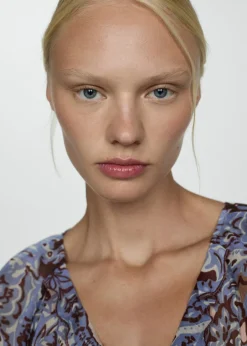 MANGO Sukienki I Kombinezony*Sukienka ze wzorem paisley i falbankami