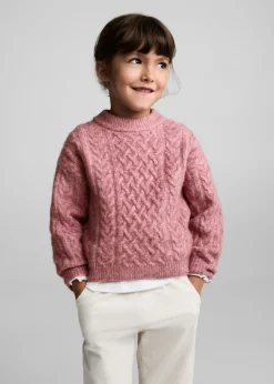 Dzieci MANGO Swetry I Kardigany*Sweter ścieg pleciony