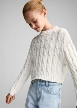 Dzieci MANGO Swetry I Kardigany*Sweter ścieg pleciony