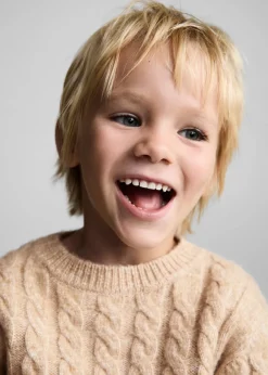 Dzieci MANGO Swetry I Kardigany*Sweter ścieg pleciony