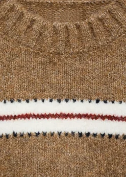 Dzieci MANGO Swetry I Kardigany*Sweter dzianinowy w paski