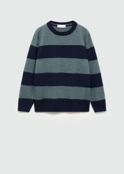 Dzieci MANGO Swetry I Kardigany*Sweter dzianinowy w paski