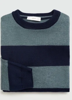 Dzieci MANGO Swetry I Kardigany*Sweter dzianinowy w paski