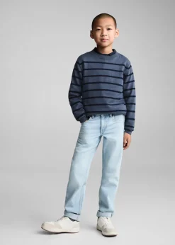 Dzieci MANGO Swetry I Kardigany*Sweter dzianinowy w paski