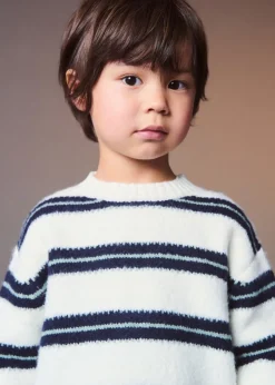 Dzieci MANGO Swetry I Kardigany*Sweter dzianinowy w paski