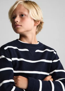 Dzieci MANGO Swetry I Kardigany*Sweter dzianinowy w paski
