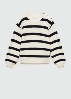Dzieci MANGO Swetry I Kardigany*Sweter dzianinowy w paski