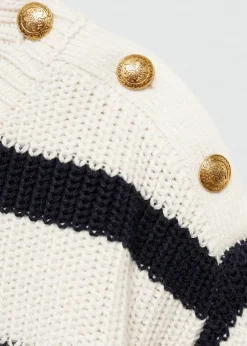 Dzieci MANGO Swetry I Kardigany*Sweter dzianinowy w paski