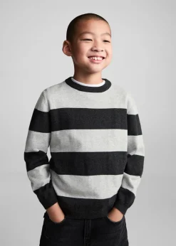 Dzieci MANGO Swetry I Kardigany*Sweter dzianinowy w paski