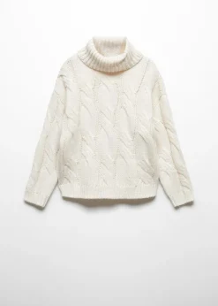 Dzieci MANGO Swetry I Kardigany*Sweter dzianinowy z golfem