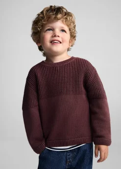 Dzieci MANGO Swetry I Kardigany*Sweter mieszanka dzianin