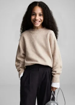 Dzieci MANGO Swetry I Kardigany*Sweter o prostym kroju z okrągłym dekoltem