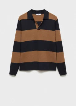 MANGO Kardigany I Swetry|Koszulki Polo*Sweter polo w paski