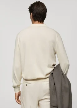 MANGO Kardigany I Swetry|Koszulki Polo*Sweter polo z 100% kaszmiru