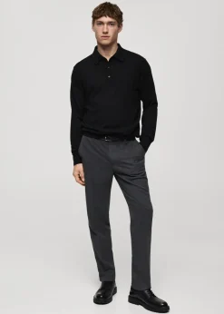 MANGO Kardigany I Swetry|Koszulki Polo*Sweter polo z 100% wełny merynosów