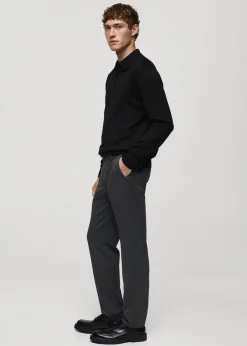 MANGO Kardigany I Swetry|Koszulki Polo*Sweter polo z 100% wełny merynosów