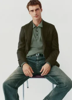 MANGO Kardigany I Swetry|Koszulki Polo*Sweter polo z cienkiej dzianiny bawełnianej