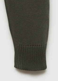 MANGO Kardigany I Swetry|Koszulki Polo*Sweter polo z dzianiny bawełnianej z długim rękawem