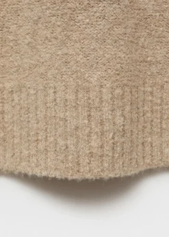 MANGO Kardigany I Swetry|Koszulki Polo*Sweter polo z dzianiny bouclé z drobnym splotem