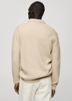 MANGO Kardigany I Swetry|Koszulki Polo*Sweter polo z dzianiny z teksturą