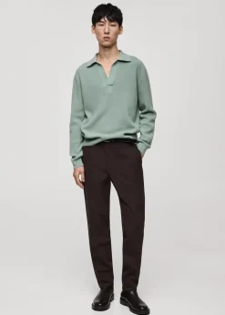 MANGO Kardigany I Swetry|Koszulki Polo*Sweter polo z dzianiny z mieszanki wełny