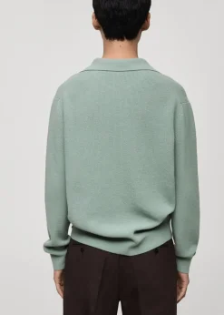 MANGO Kardigany I Swetry|Koszulki Polo*Sweter polo z dzianiny z mieszanki wełny