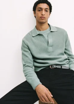 MANGO Kardigany I Swetry|Koszulki Polo*Sweter polo z dzianiny z mieszanki wełny