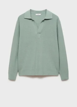 MANGO Kardigany I Swetry|Koszulki Polo*Sweter polo z dzianiny z mieszanki wełny
